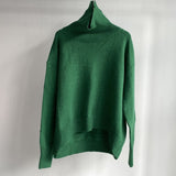 Toppies' Thick Winter Warm Oversized Turtleneck Knitted Sweater for Female's Tops