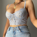 Yimunancy Backless Lace Camisole for Women