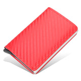 NEW Carbon Fiber RFID Men's Leather Credit Card Holder/Wallet