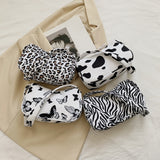 Animal Pattern Print Vintage Shoulder Underarm Small Purse For Ladies