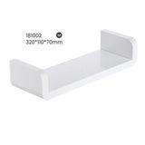 White Storage Rack Shelf Bathroom Kitchen Seasoning Debris Rack Shower Rack Shampoo Bath Shower Rack Wall-Mounted Self-Adhesive