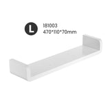 White Storage Rack Shelf Bathroom Kitchen Seasoning Debris Rack Shower Rack Shampoo Bath Shower Rack Wall-Mounted Self-Adhesive