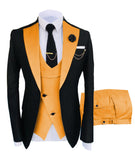 New Costume Homme Popular Clothing Luxury Party Stage Men's Suit Groomsmen Regular Fit Tuxedo 3 Peice Set Jacket+Trousers+Vest