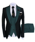 New Costume Homme Popular Clothing Luxury Party Stage Men's Suit Groomsmen Regular Fit Tuxedo 3 Peice Set Jacket+Trousers+Vest