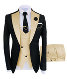 New Costume Homme Popular Clothing Luxury Party Stage Men's Suit Groomsmen Regular Fit Tuxedo 3 Peice Set Jacket+Trousers+Vest