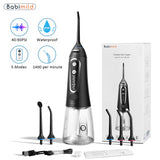 5 Modes Portable Oral Irrigator with Dental Water Flosser Jet 300ml USB Rechargeable