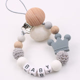 Mouse Head Style Handmade Personalized Name Pacifier Clips Silicone Attache Tetine Personnalise Infant Chupetero Personalizado