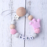 Mouse Head Style Handmade Personalized Name Pacifier Clips Silicone Attache Tetine Personnalise Infant Chupetero Personalizado