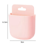 Wall Mounted Mobile Phone Holder Charging Stand Rack Shelf Storage Self Adhesive Bracket Support Paste Style Rack Cradle