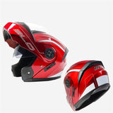 BLD Modular Dual Lens Motorcycle Helmet Safety Downhill Flip Up Helmets for Professional Motocross Racing