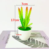 Mini Artificial Bonsai Aloe Plants-Home Garden Decor