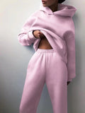 Tracksuit Oversized Suit Autumn Trouser Suits Female Sweatshirt Solid Sports Hoodie Sportswear