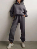 Tracksuit Oversized Suit Autumn Trouser Suits Female Sweatshirt Solid Sports Hoodie Sportswear