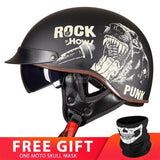 Retro Vintage Casco Moto Unisex Motorcycle Helmet Open Face Scooter Biker Motorbike Racing Riding Helmet With DOT Certification
