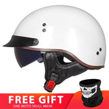 Retro Vintage Casco Moto Unisex Motorcycle Helmet Open Face Scooter Biker Motorbike Racing Riding Helmet With DOT Certification
