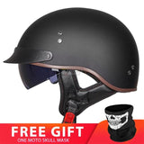 Retro Vintage Casco Moto Unisex Motorcycle Helmet Open Face Scooter Biker Motorbike Racing Riding Helmet With DOT Certification