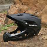 RACEWORK Bicycle Helmet Cycling Specialized Integral Full Face Mountain Road Bike Sport Hat For Man Lightweight Size 58-62CM MTB