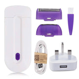 Professional Painless Hair Removal Kit Laser Touch Epilator USB Rechargeable Women Body Face Leg Bikini Hand Shaver Hair Remover