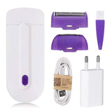 Professional Painless Hair Removal Kit Laser Touch Epilator USB Rechargeable Women Body Face Leg Bikini Hand Shaver Hair Remover