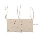 1pc Portable Baby Crib Storage Bag Multifunctional Newborn Bed Headboard Organizer For Kids Baby Bedding Diaper Bag
