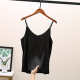 2022 Women Sexy Sleveless Silk Tube Top  - Camis Seamless Sports Lingerie Tee Bra Crop Top