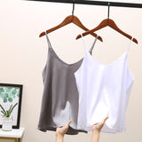 2022 Women Sexy Sleveless Silk Tube Top  - Camis Seamless Sports Lingerie Tee Bra Crop Top