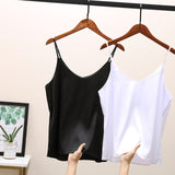 2022 Women Sexy Sleveless Silk Tube Top  - Camis Seamless Sports Lingerie Tee Bra Crop Top