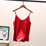 2022 Women Sexy Sleveless Silk Tube Top  - Camis Seamless Sports Lingerie Tee Bra Crop Top