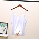 2022 Women Sexy Sleveless Silk Tube Top  - Camis Seamless Sports Lingerie Tee Bra Crop Top