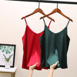 2022 Women Sexy Sleveless Silk Tube Top  - Camis Seamless Sports Lingerie Tee Bra Crop Top