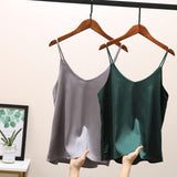 2022 Women Sexy Sleveless Silk Tube Top  - Camis Seamless Sports Lingerie Tee Bra Crop Top