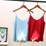 2022 Women Sexy Sleveless Silk Tube Top  - Camis Seamless Sports Lingerie Tee Bra Crop Top