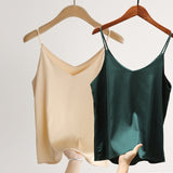 2022 Women Sexy Sleveless Silk Tube Top  - Camis Seamless Sports Lingerie Tee Bra Crop Top