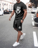 Suit 3D Summer Pattern T-shirt Suit Men