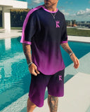 Suit 3D Summer Pattern T-shirt Suit Men