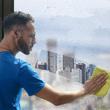 3 PCS 12 x12 in Microfiber Glass Cleaning Cloths Bathroom Rags Lint Free  Easily Clean Windows &amp; Mirrors Dishcloth Kitchen Towel