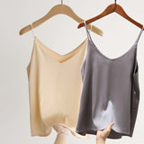 2022 Women Sexy Sleveless Silk Tube Top  - Camis Seamless Sports Lingerie Tee Bra Crop Top