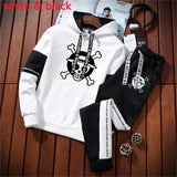 Clothing Spring Autumn Hip Hop Hoodie+Pants Tracksuit 2 Piece Set Skull Casual Streewear Wholesale Clothes to Sell Outfit