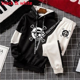 Clothing Spring Autumn Hip Hop Hoodie+Pants Tracksuit 2 Piece Set Skull Casual Streewear Wholesale Clothes to Sell Outfit