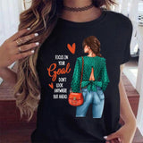 Maycaur Hot Sales Printed Female Tshirt Women Fashion Graphic Printed T-Shirt Harajuku Korean Style Short Sleeves Clothes Female