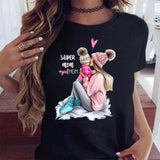 Maycaur Hot Sales Printed Female Tshirt Women Fashion Graphic Printed T-Shirt Harajuku Korean Style Short Sleeves Clothes Female