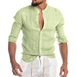 Cool Breathable Cotton Linen Shirt for Man