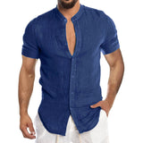 Cool Breathable Cotton Linen Shirt for Man
