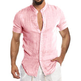 Cool Breathable Cotton Linen Shirt for Man