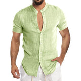 Cool Breathable Cotton Linen Shirt for Man