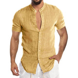 Cool Breathable Cotton Linen Shirt for Man
