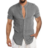 Cool Breathable Cotton Linen Shirt for Man