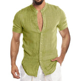 Cool Breathable Cotton Linen Shirt for Man