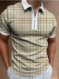 Polo Shirt Joining Together Letters Color Polo Shirts Brand Men Short-Sleeved Tees Shirt Man Clothes M-3XL