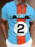 Polo Shirt Joining Together Letters Color Polo Shirts Brand Men Short-Sleeved Tees Shirt Man Clothes M-3XL